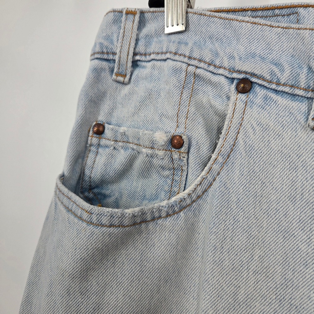 VTG Levis 560 Mens Loose Fit Tapered Leg Light Wash Blue 44x32 USA Baggy Skater - Picture 3 of 12